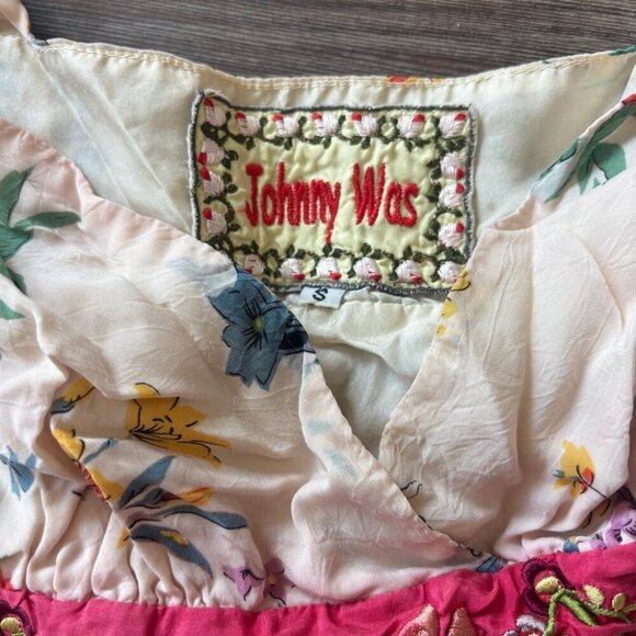 Johnny Was 100% Silk Floral Dress Women's Size Small - Picture 12 of 15